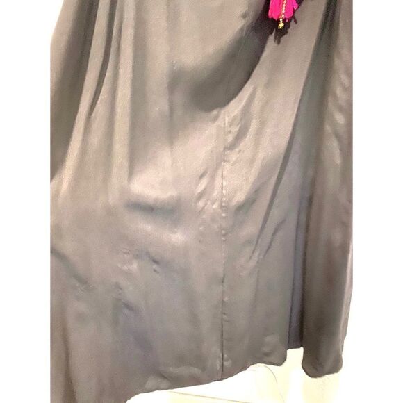 Sundress Nikita 100% silk Tassel Halter Maxi Dress - Picture 5 of 9